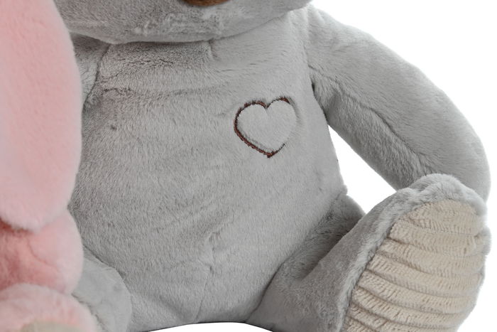 DKD Home Decor Peluche Marron Blanco 20 x 28 x 25 cm (4 Unidades)