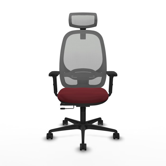 PIQUERAS Y CRESPO Silla de oficina Cilanco con mecanismo Sincro/Traslack, Granate y Gris PIQUERAS Y CRESPO Silla de oficina Cilanco con mecanismo Sincro/Traslack, Granate y Gris