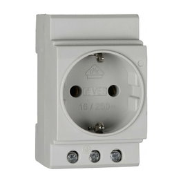 EFB Elektronik EK633.1 Toma de corriente de 1 polo para carril DIN, Gris