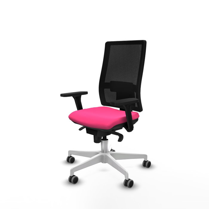 PIQUERAS Y CRESPO Silla de oficina Horna Rosa y Negro