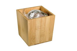 Leone Cubo de Mesa Bambú 11x11x11 cm