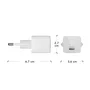 Dbramante1928 Cargador de Pared 20W PD USB-C CH20EUWH7093, Blanco, Enchufe Europa