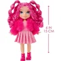 MGA Muñeca Little Fashion Rosa Rainbow High 15 cm +4 años con 5 puntos de articulación y mascota