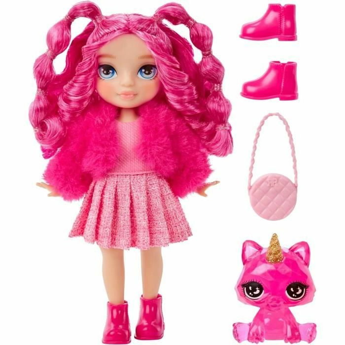 Rainbow High Littles Muñeca de 15cm con mascota - Rosa Rainbow High Littles Muñeca de 15cm con mascota - Rosa