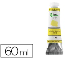Liderpapel Tempera Gouache en Tubo de Aluminio de 60 ml - Color Amarillo Limón