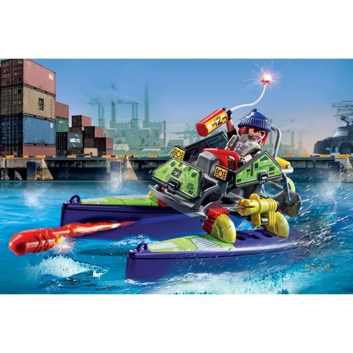 Playmobil City Action 71147 Fuerzas Especiales Quad Multiterreno Multicolor