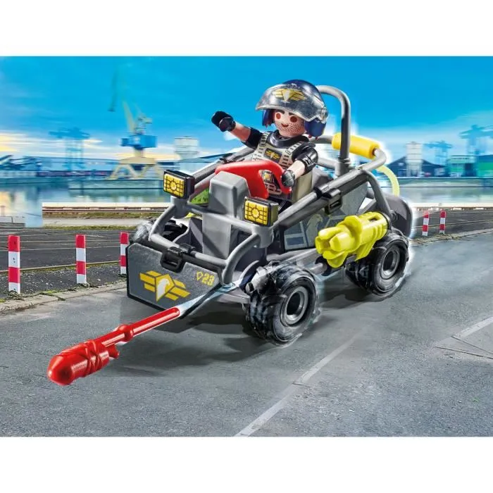 Playmobil City Action 71147 Fuerzas Especiales Quad Multiterreno Multicolor