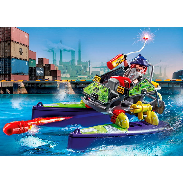 Playmobil City Action 71147 Fuerzas Especiales Quad Multiterreno Multicolor