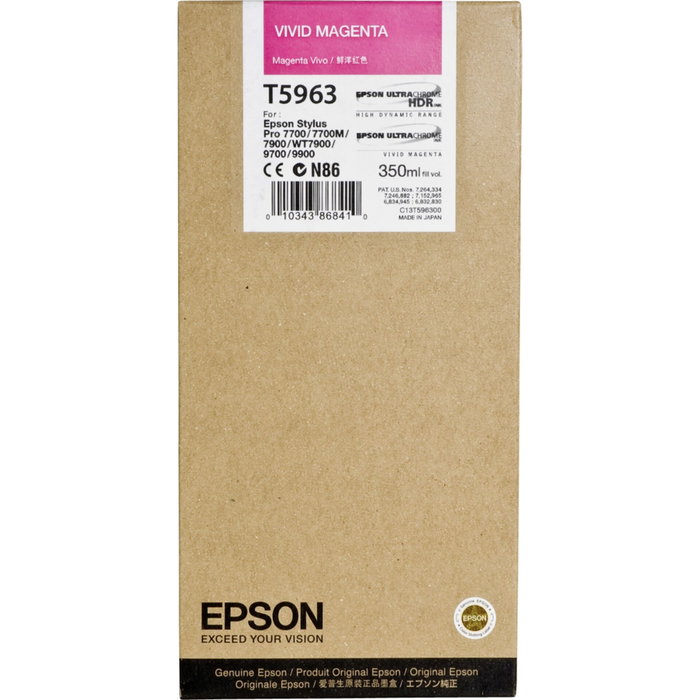 Epson Cartucho Magenta Vivo T596300 350ml para Stylus Pro Epson Cartucho Magenta Vivo T596300 350ml para Stylus Pro