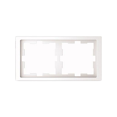MERTEN MEG4020-6535 D-Life Rahmen 2f Lotosweiß Blanco MERTEN MEG4020-6535 D-Life Rahmen 2f Lotosweiß Blanco