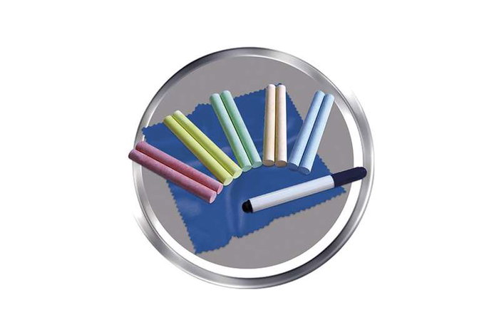 Chicos Pizarra Mickey Reversible 37x32x98 cm Incluye 12 Piezas