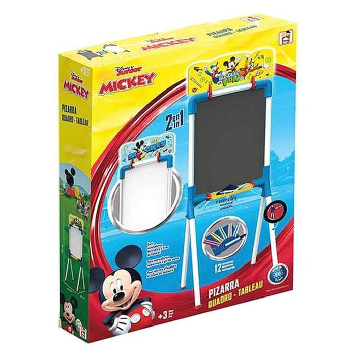 Chicos Pizarra Mickey Reversible 37x32x98 cm con 12 Piezas Chicos Pizarra Mickey Reversible 37x32x98 cm con 12 Piezas