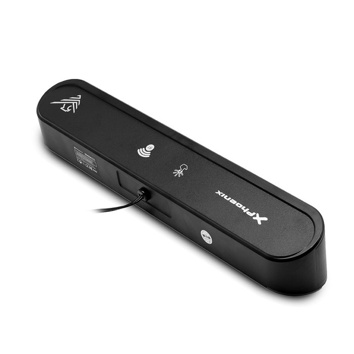 Phoenix Technologies Barra de Sonido RGB 6W Gaming Compacta con Múltiples Modos de Iluminación y Conexión Bluetooth