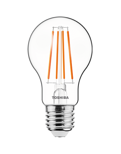 Toshiba Bombilla LED Filamento A60 7W E27 2700K - Luz Cálida