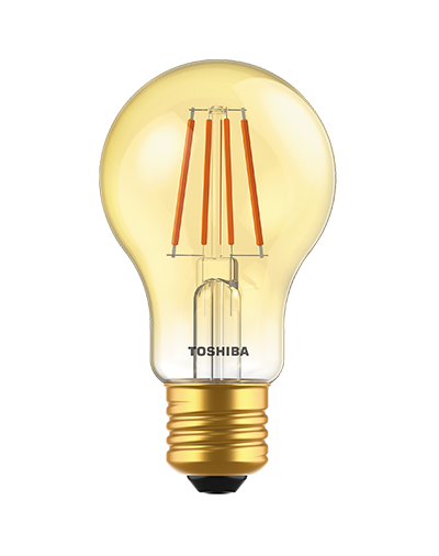 Toshiba Bombilla LED Filamento A60 7W E27 2700K - Luz Cálida