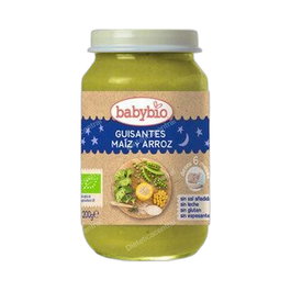Babybio Buenas Noches Guisantes-Maiz-Arroz 200 Gr
