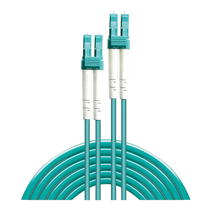 Lindy Cable de fibra óptica OM3 5 m LC-LC Turquesa