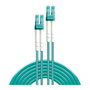 Lindy Cable de fibra óptica OM3 5 m LC-LC Turquesa