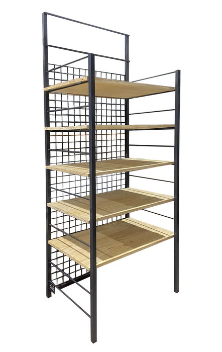 Inde Expositor Met 740x550x2000 cm 5 Baldas Madera Inde Expositor Met 740x550x2000 cm 5 Baldas Madera