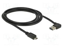 DeLOCK Cable USB 2.0 Tipo-A a Micro-B de 2 m, Negro