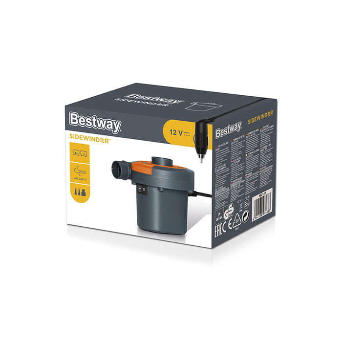 Bestway Bomba de aire eléctrica Sidewinder 490 L/min