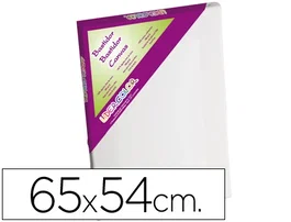 Liderpapel Bastidor Lienzo Algodón 100% 65x54 cm Bordes Madera Apto Óleo Acrílico