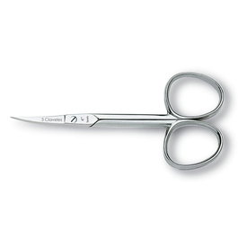 Tres Claveles Tijera Cuticula Curva 4" D 3C Acero Carbono Forjada en Caliente