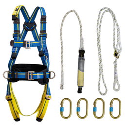 WOLFPACK LINEA PROFESIONAL Kit de Seguridad Anticaídas Nº 2 (7 piezas)