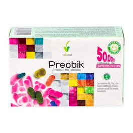NOVADIET Preobik 10Sticks para la Flora Intestinal, Sistema Inmunitario y Protección Oxidativa