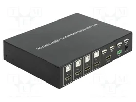 DeLOCK KVM 4 en 1 Multiview Switch 4 x HDMI con USB 2.0