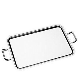 Mepra Bandeja Novecento con asas, acero inoxidable, 80x54 cm