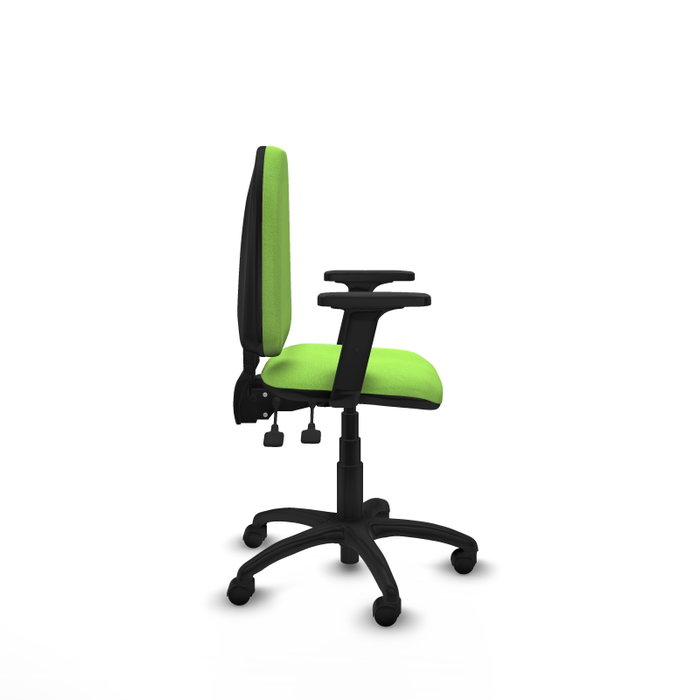 PIQUERAS Y CRESPO Silla de oficina Aýna color Pistacho con Brazos 2D