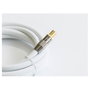 PYTHON® Series Cable de antena para TV IEC/Coaxial, chapado en oro, 1m, blanco