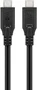 Goobay Cable USB 3.2 Gen 1 USB-C a USB-A 3 metros Negro
