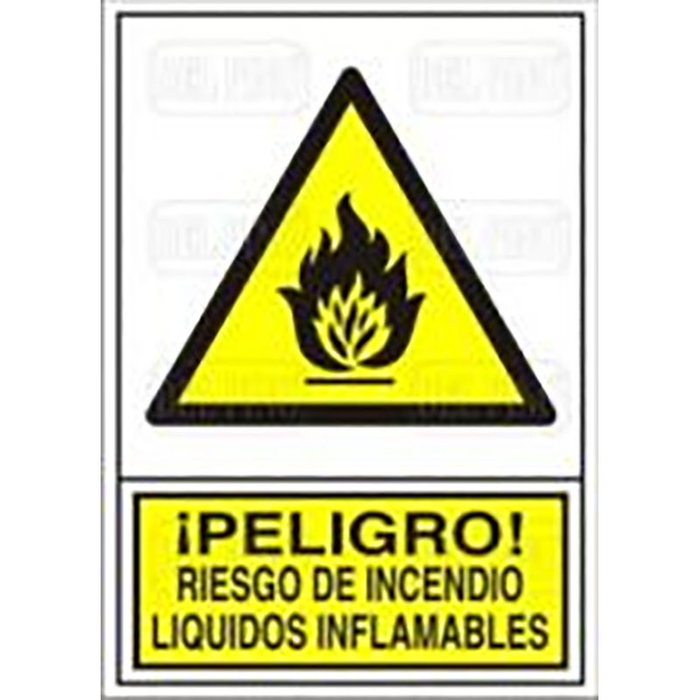 DUVER Señal de Seguridad Peligro Riesgo Incendio Líquidos Inflamables 295x210 mm DUVER Señal de Seguridad Peligro Riesgo Incendio Líquidos Inflamables 295x210 mm