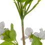 Rama Flores Blanco Pvc Jardín 40 cm (Set de 24)