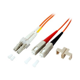 EFB Elektronik Cable de fibra óptica LC-SC OM2 10m Naranja