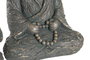 DKD Home Decor Surtido de 2 Figuras de Monje en Fibra de Vidrio, Acabado Envejecido, Dorado y Gris Oscuro