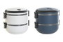 DKD Home Decor Recipiente Inox 1500ml Doble Surtido de 2