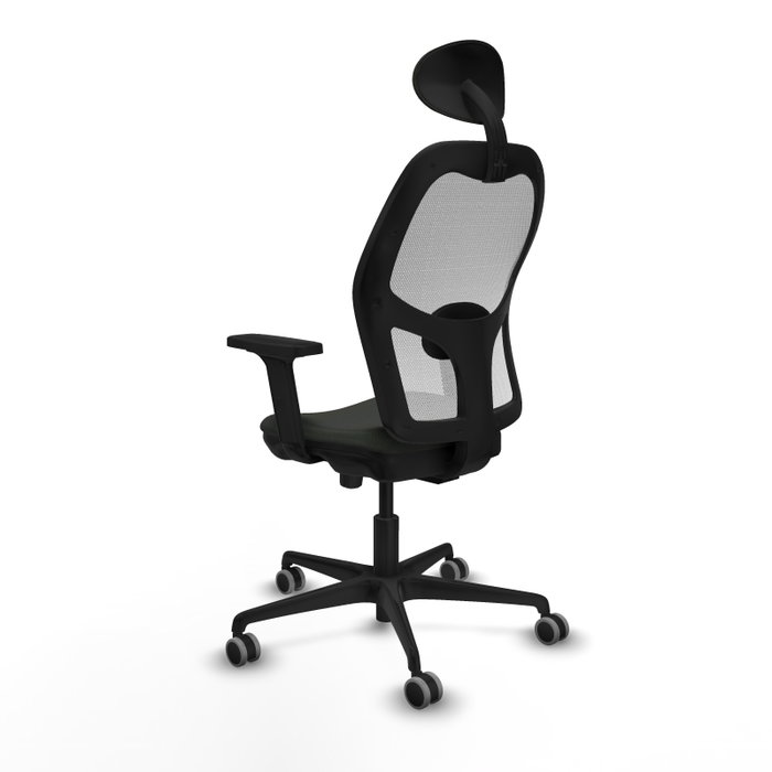 PIQUERAS Y CRESPO Silla de oficina Jorquera con mecanismo Sincro/Traslack, Negro y Blanco PIQUERAS Y CRESPO Silla de oficina Jorquera con mecanismo Sincro/Traslack, Negro y Blanco