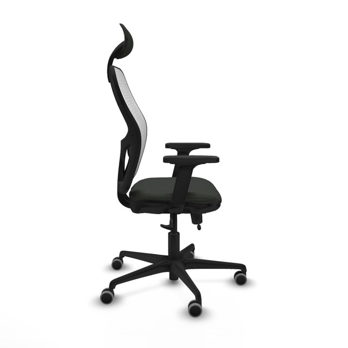 PIQUERAS Y CRESPO Silla de oficina Jorquera con mecanismo Sincro/Traslack, Negro y Blanco PIQUERAS Y CRESPO Silla de oficina Jorquera con mecanismo Sincro/Traslack, Negro y Blanco