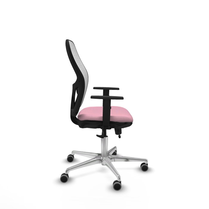 PIQUERAS Y CRESPO Silla de oficina Jorquera Rosa y Blanca con Mecanismo Sincro/Traslack PIQUERAS Y CRESPO Silla de oficina Jorquera Rosa y Blanca con Mecanismo Sincro/Traslack
