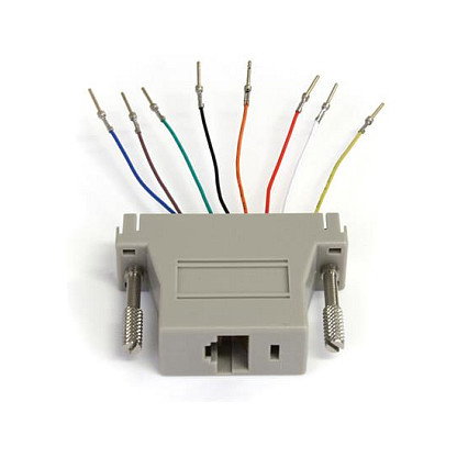StarTech GC258MF Adaptador DB25 Macho a RJ45 Hembra Gris