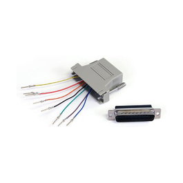 StarTech GC258MF Adaptador DB25 Macho a RJ45 Hembra Gris