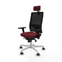 PIQUERAS Y CRESPO Silla de oficina Horna Granate y Negro