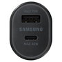 SAMSUNG Cargador de coche EP-L5300XBEGWW con USB-C y carga rápida, Negro