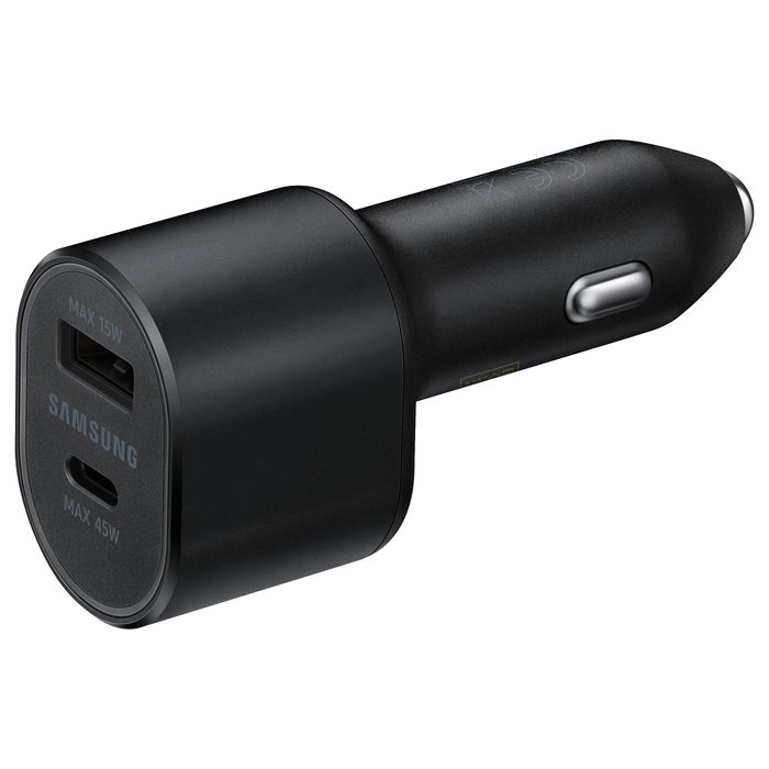 SAMSUNG Cargador de coche EP-L5300XBEGWW con USB-C y carga rápida, Negro