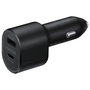 SAMSUNG Cargador de coche EP-L5300XBEGWW con USB-C y carga rápida, Negro