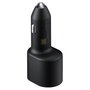 SAMSUNG Cargador de coche EP-L5300XBEGWW con USB-C y carga rápida, Negro