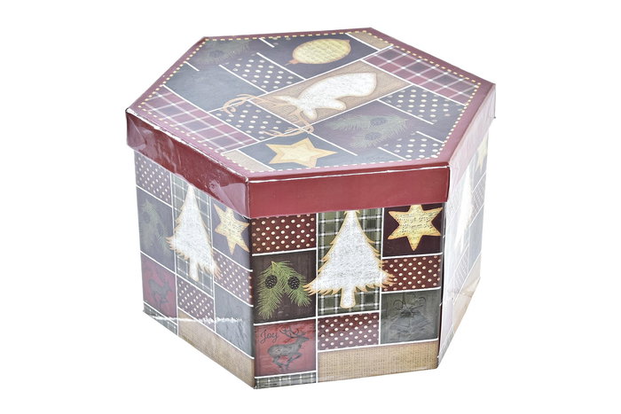 Bola Decoracion Navidad Alpina DKD Home Decor Rojo Marron Oscuro 25 x 16 x 25 cm Set de 14